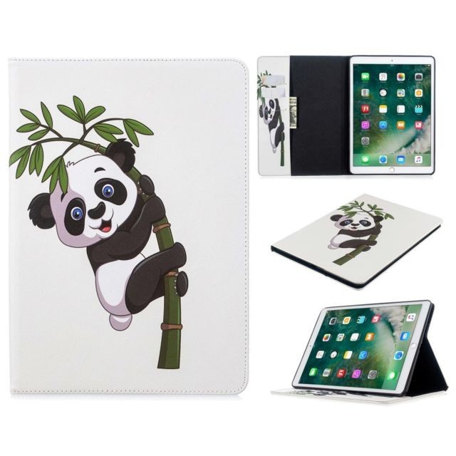 marque generique - Etui en PU impression de motifs avec support panda sur l'arbre pour votre Apple iPad 10.2 (2019) marque generique  - Marchand Magunivers
