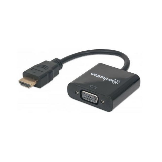 Manhattan - Manhattan HDMI - VGA VGA, Micro-USB Noir - Câble USB HDMI Câble HDMI