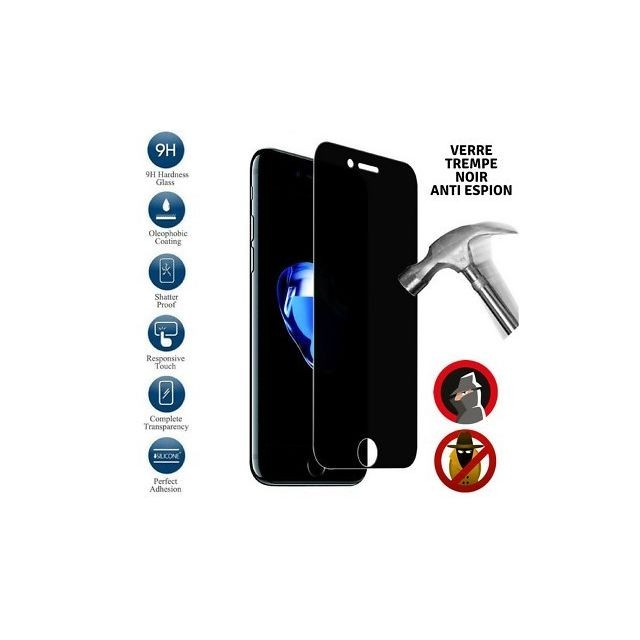 Cabling - CABLING®  Film Protection d'écran en Verre Trempé pour Iphone SE 2020/7/8/6 6S Anti Spy, Anti-Espion Confidentiel [Privacy Glass] - Cabling