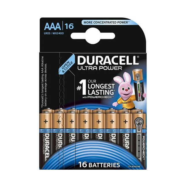 Duracell - Pack de 16 piles Duracell Ultra Power LR3 Micro AAA Duracell  - Batteries et chargeurs Duracell