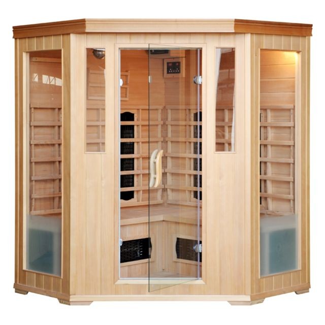 Concept Usine -Sauna Infrarouge Luxe 3/4 personnes - Chromothérapie - Radio CD inclus Concept Usine  - Saunas Spas, Jacuzzis, Saunas