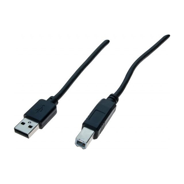 Abi Diffusion - Cordon USB 2.0 type A / B noir - 5m Abi Diffusion  - Marchand Stortle