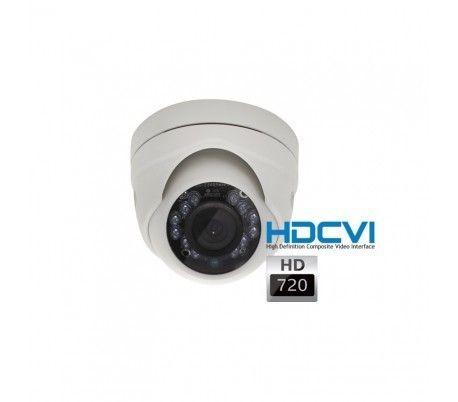 Caméra de surveillance connectée Dahua Mini caméra dôme HDCVI 720P objectif fixe 2.8 infrarouge 10 mètres