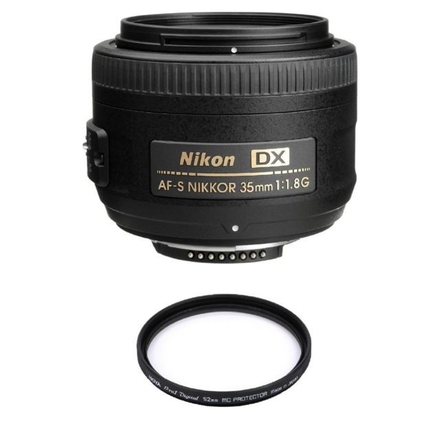 Nikon - NIKON AF-S 35MM F1.8G DX + HOYA 52mm PRO 1D Protector Nikon  - Objectifs