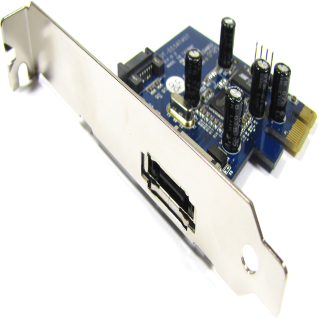Bematik - Adaptateur PCI-Express vers eSATA (1 EXT) Sil3132 - Câble Intégration