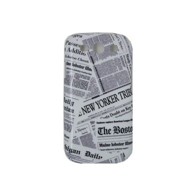 Autres accessoires smartphone Akashi Coque pour Galaxy S3 Newspapers