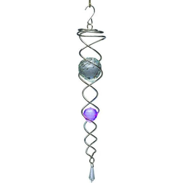 Spin-Art Spinners - Mobile à vent design Crystal Tail violet. Spin-Art Spinners  - Spin-Art Spinners