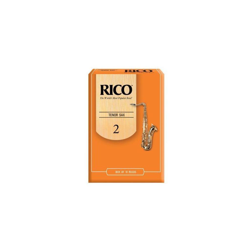Accessoires instruments à vent Ricoh Rico Anches Rico pour saxophone ténor, force 2.0, pack de 10