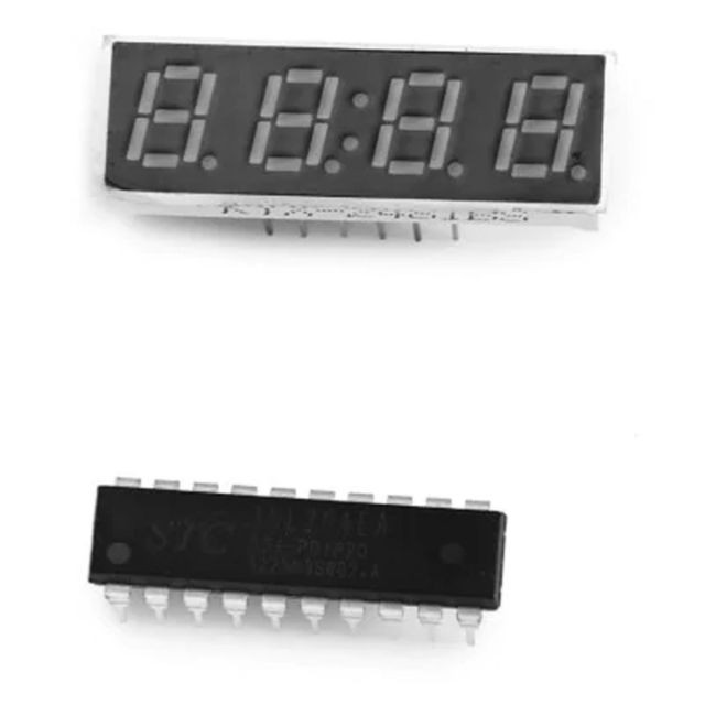 Wewoo - Kits Arduino WH - 0001 DIY Digital Watch Kit 4 chiffres à 7 segments Display / Singlechip avec bande de boucle en nylon - Bonnes affaires Kits PC à monter
