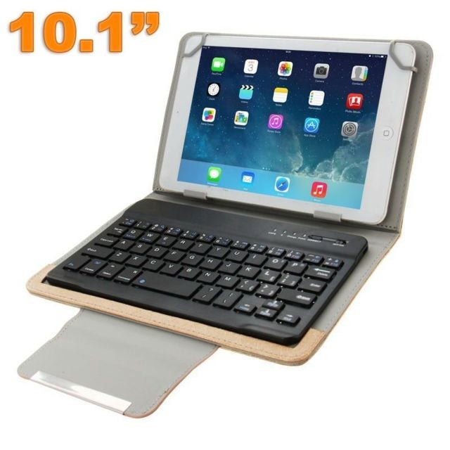 Yonis - Housse universelle tablette 10.1 pouces avec clavier Qwerty - Clavier sans fil bluetooth Clavier