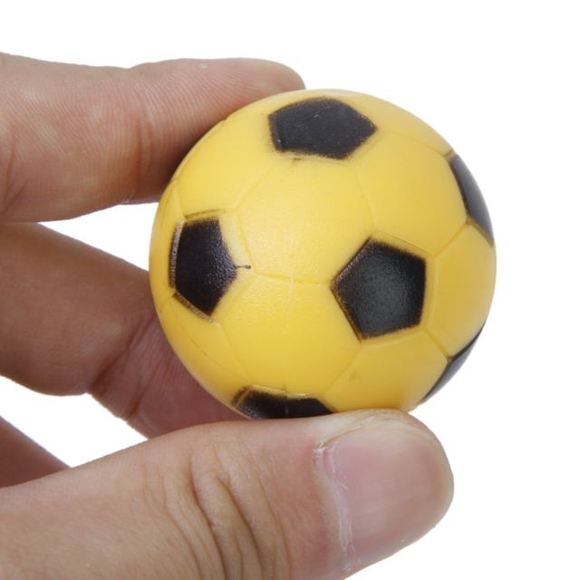 marque generique 4pcs 36mm Remplacement De Football De Table De Baby-foot Football Fußball Balle Jaune Noir