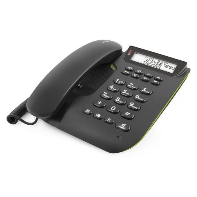 Doro - Téléphone filaire DORO Comfort 3000 Noir - Téléphone fixe filaire