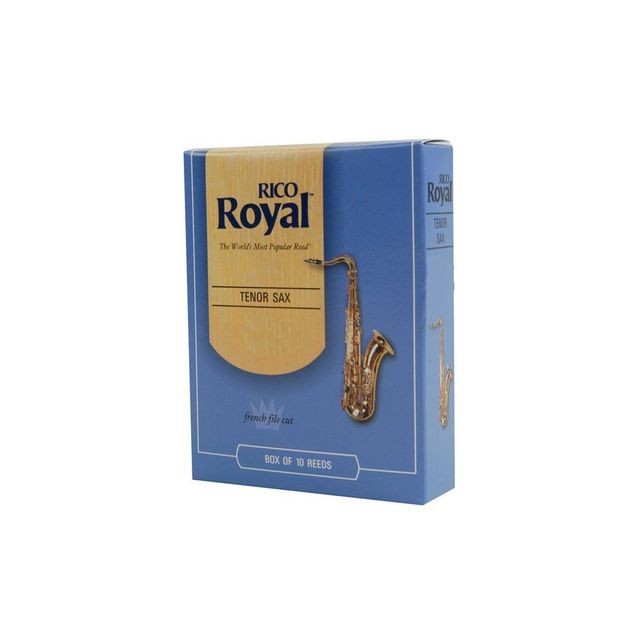 Rico - Boîte de 10 anches Rico Royal pour saxophone ténor force 3 - Accessoires instruments à vent Rico