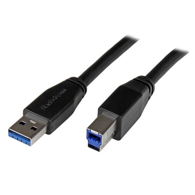 Startech - Câble USB 3.0 actif USB-A vers USB-B de 5 m - M/M - Câble antenne