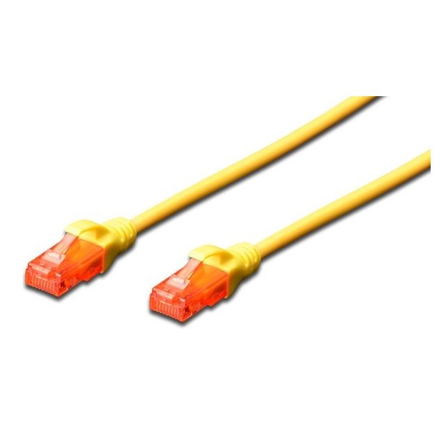 Digitus - ASSMANN Electronic DK-1617-030/Y câble de réseau 3 m Cat6 U/UTP (UTP) Jaune Digitus - Câble et Connectique