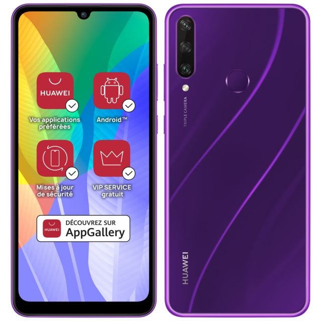Huawei - Y6p - Violet Huawei   - Smartphone Android Huawei y6p