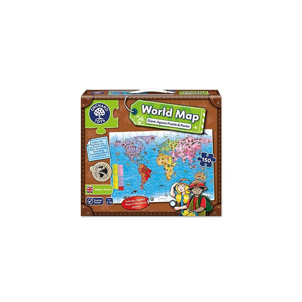 Orchard Toys Orchard Toys World Map Jigsaw Puzzle and Poster