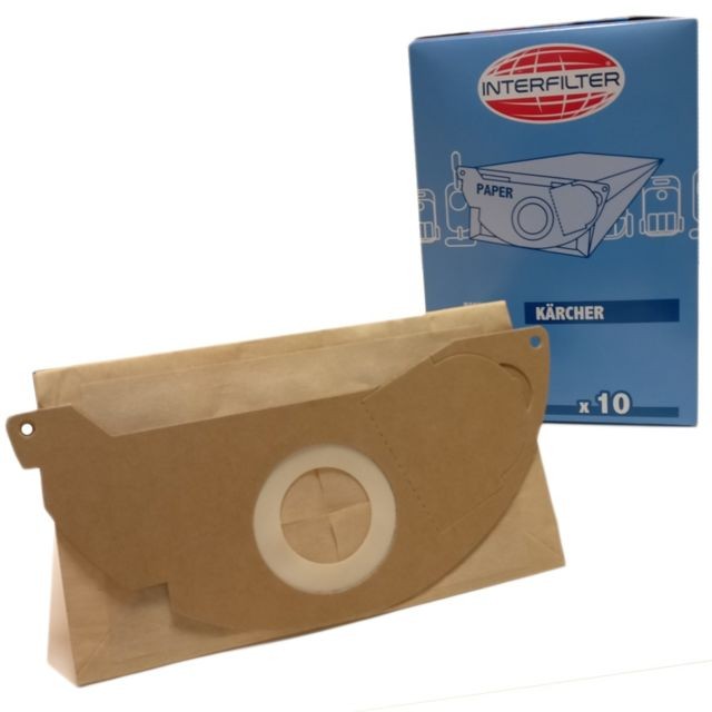 Karcher - Boîte de 10 sacs microfibres Karcher  - Sacs aspirateur Karcher
