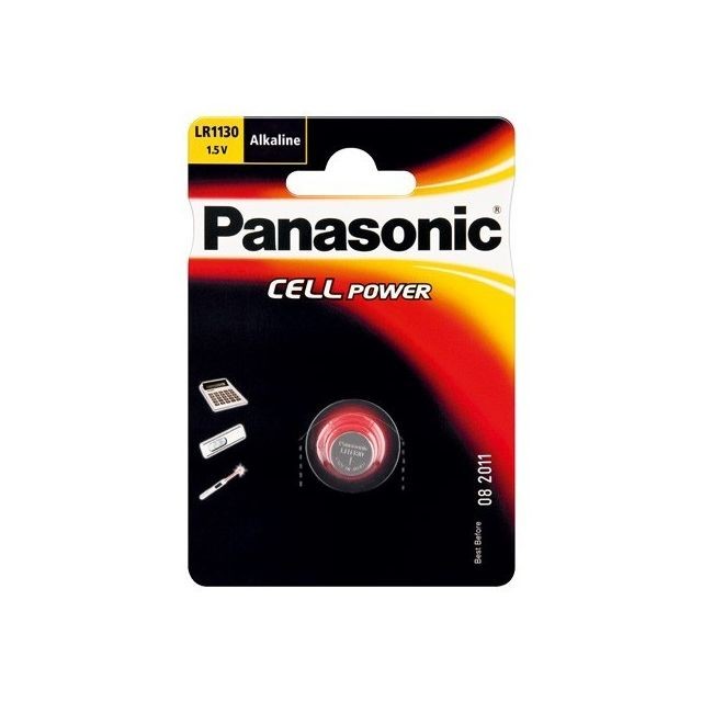 Panasonic - LR 54 / AG 10 / LR 1130  Panasonic 1-BL Panasonic  - Piles rechargeables Panasonic - Rasage Electrique