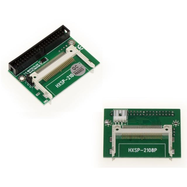 Kalea-Informatique - Convertisseur DOUBLE Compact Flash Vers IDE 3.5"""" (40 pins) - Bootable MALE Permet de monter 2 cartes CF Permet de monter 2 cartes CF ! - Disque SSD