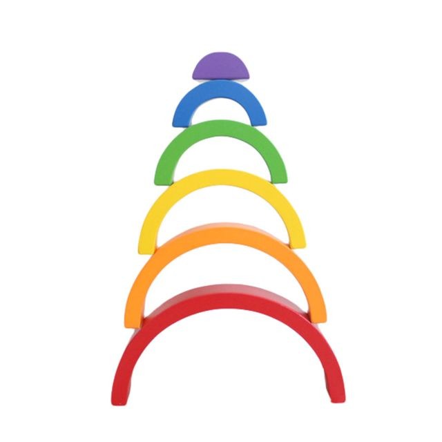 Generic - Arc Rainbow Bridge Jouet en bois pour blocs enfants Jouets Jeux Jouets éducatifs - Jeu bridge