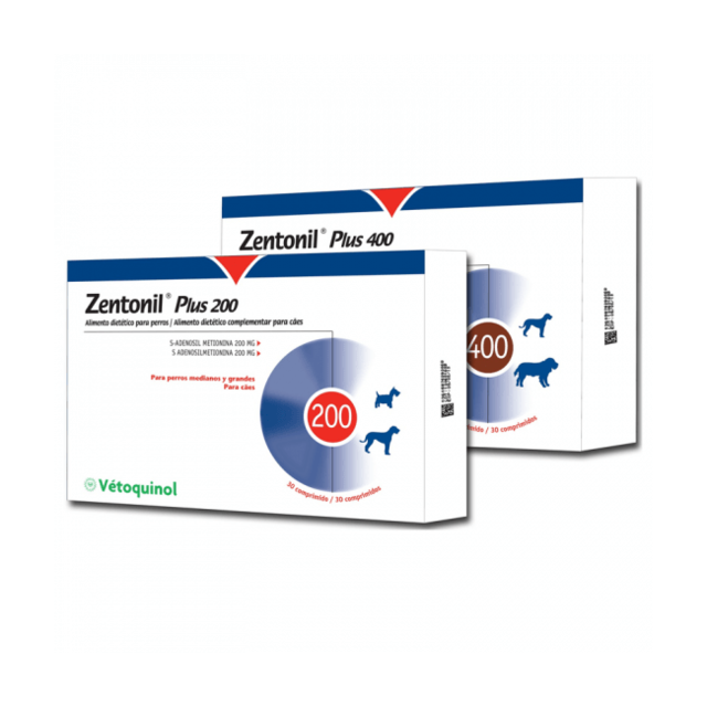 Croquettes pour chien Zentonil Zentonil Plus Compléments alimentaires troubles hépatiques Pour chiens 400 mg