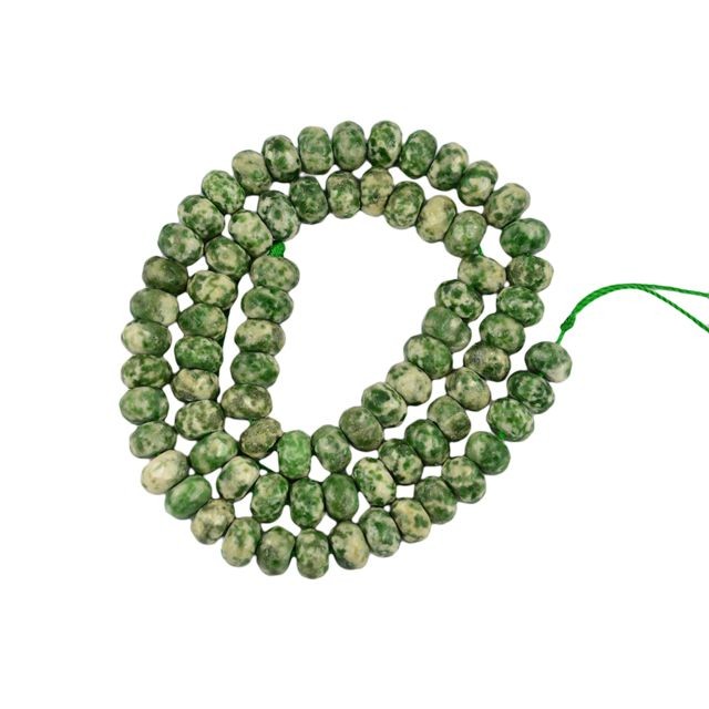 marque generique - 5x8mm Point Vert Jade Rondelle Facettes Pierres Précieuses Perles En Vrac échouages ​​15 Pouces marque generique  - Perles