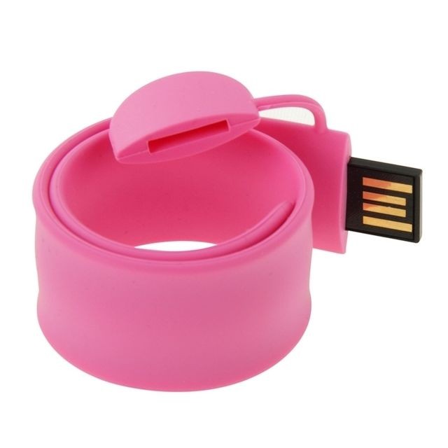 Wewoo - Clé USB rose Silicone Bracelet USB Flash Disk avec 16 Go de mémoire Wewoo  - Composants