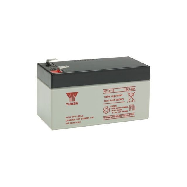 Yuasa - Batterie plomb étanche NP1.2-12 Yuasa 12V 1.2ah - Alarme connectée