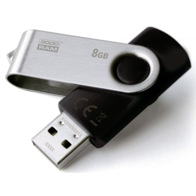 Goodram - Clé USB GOODRAM TWISTER NOIR 2.0 8 GB Goodram   - Clés USB 8 Go Clés USB