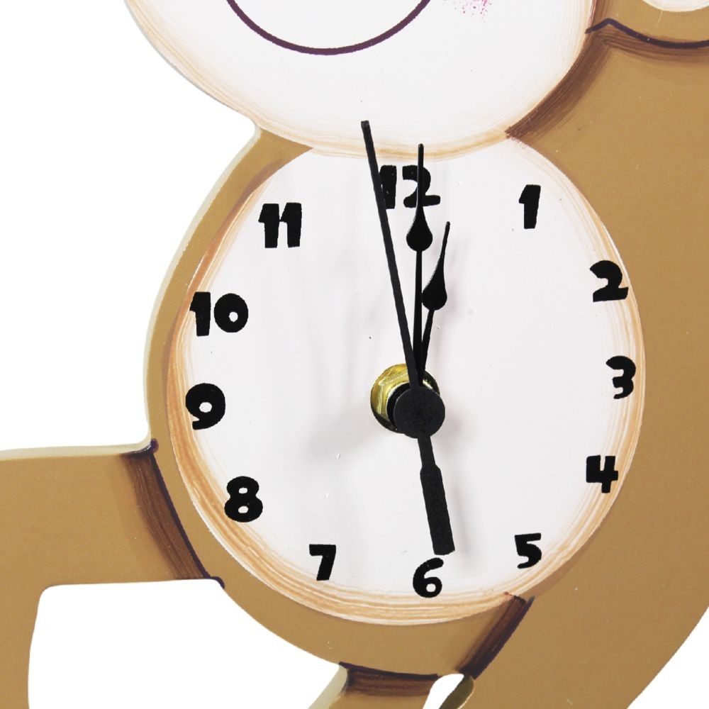 Fantasy Fields Horloge Murale Enfant Sunny Safari Pendule Bois décor Chambre bébé TD-0081AR