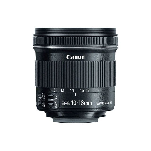Canon - CANON EF-S 10-18mm F4.5-5.6 IS STM Black (Color Box) Canon  - Canon
