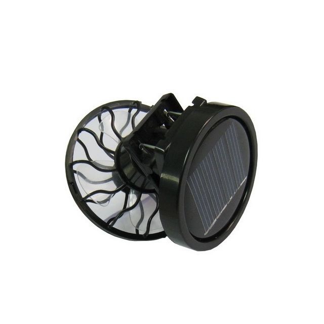 Wewoo Mini ventilateur à refroidissement par noir énergie solaire Clip-on Cool Fan