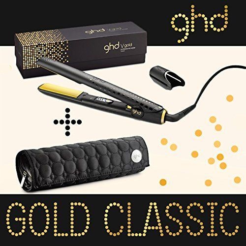 ghd - GHD - Fer à lisser styler classic gold plaque moyenne + Pochette ghd ronde - Lisseur