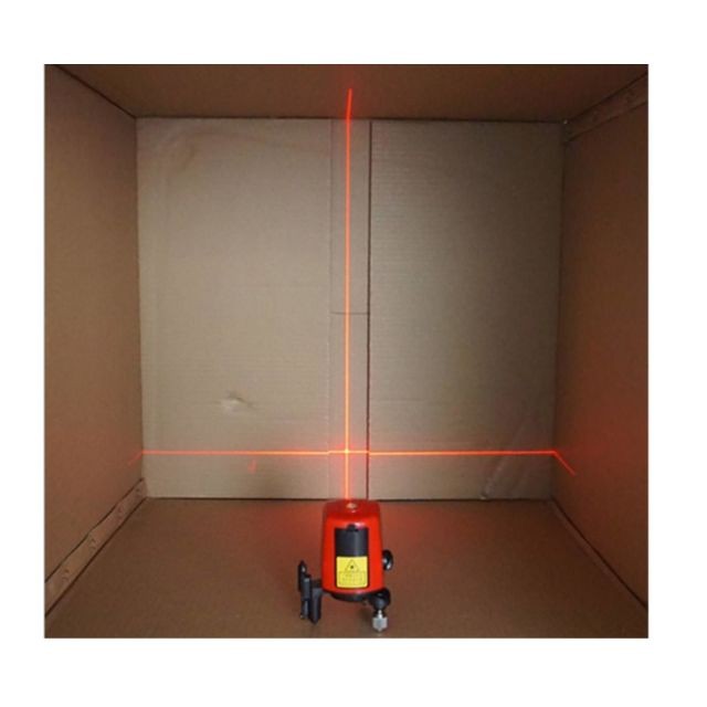 marque generique YP Select Niveau laser en croix avec 2 points d'aplomb - Niveau laser d'alignement auto-nivelant multi-usage
