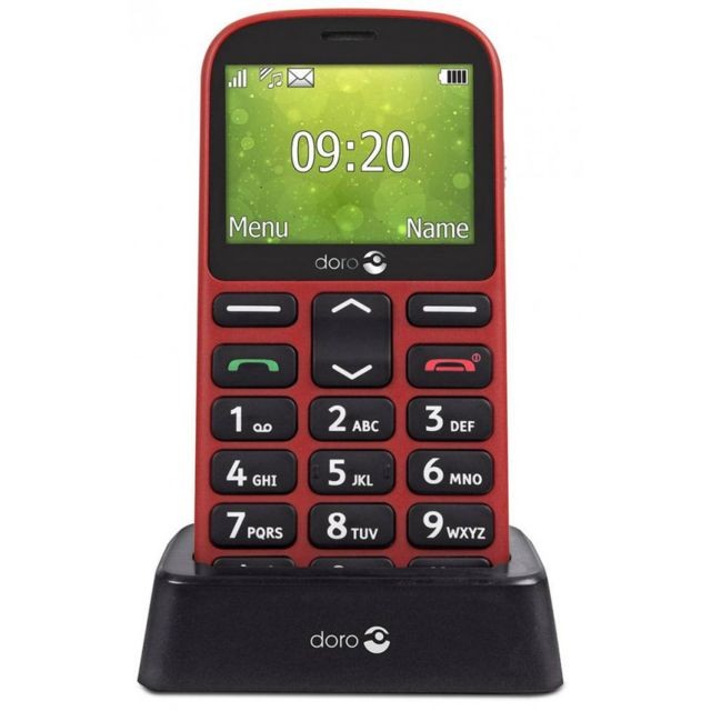 Doro - Doro 1360 Double Sim Rouge - Téléphone Portable