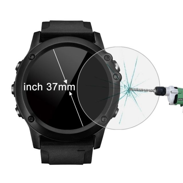 Wewoo - Film protecteur écran pour 37mm Diamètre Circulaire Cadran Smartwatch 0.2mm 9H Dureté de Surface 2.15D Incurvé Anti-Explosion Verre Trempé d'Écran Wewoo - Idées cadeaux anniversaire