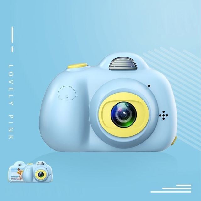 Wewoo - Caméra Enfant KOOOL-D6 - numérique double sport avec objectif à pixels de 800 watts écran de 2,0 pouces pour enfantssans mémoire bleu - Appareil photo enfant