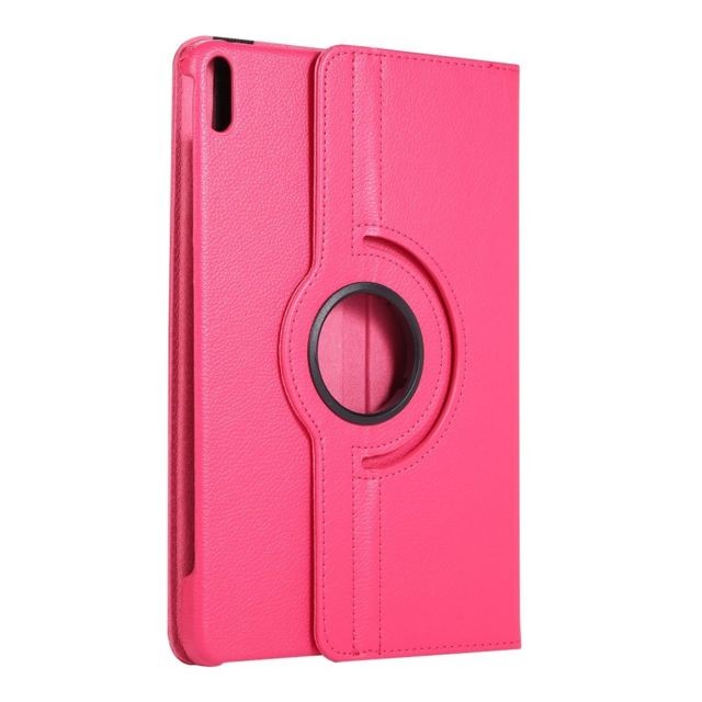 Generic - Etui en PU peau de litchi avec support rotatif à 360° rose pour Huawei MatePad - Generic