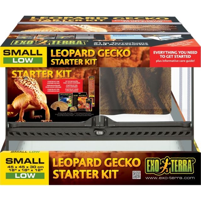 Terrarium Exoterra Starter Kit Gecko Leopard Exo Terra