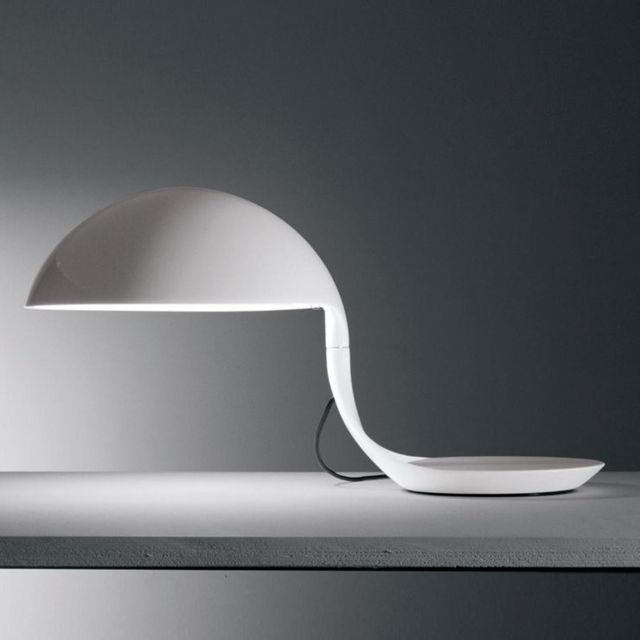 Martinelli Luce COBRA-Lampe à poser H40cm Blanc Martinelli Luce - designé par Elio Martinelli