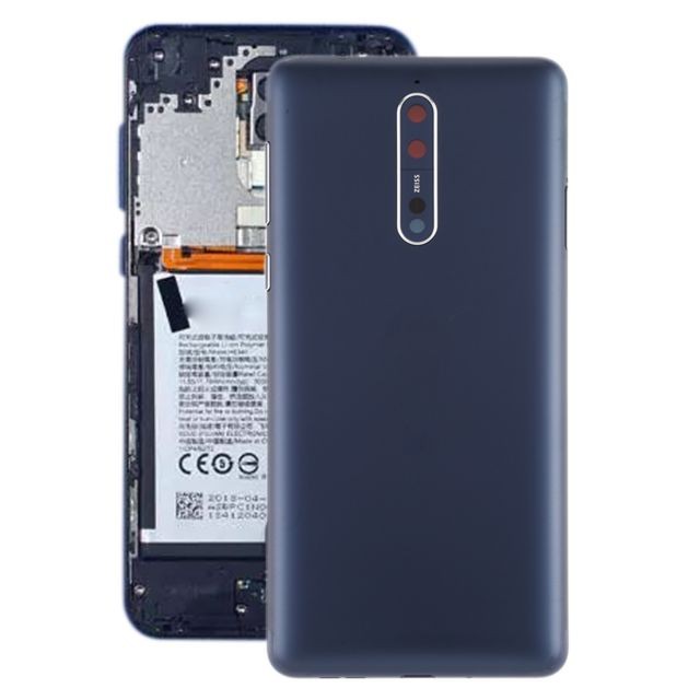 Wewoo - Cache arrière de la batterie avec objectif et touches latérales pour Nokia 8 / N8 TA-1012 TA-1004 TA-1052 Bleu Wewoo  - Accessoire Smartphone
