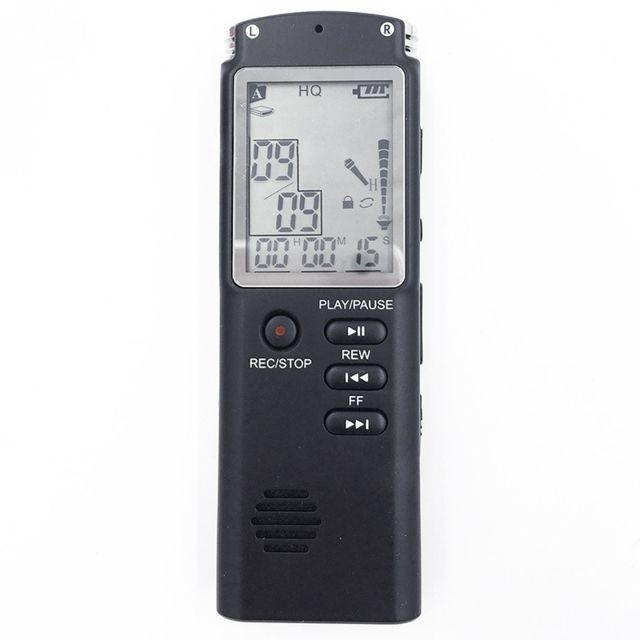 Wewoo - Enregistreur vocal Dictaphone numérique à réduction de bruit T60 avec écran monochrome HD16Gsupporte le format MP3 / WAV noir - Home studio
