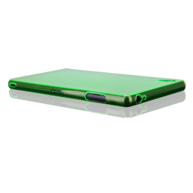 Sacoche, Housse et Sac à dos pour ordinateur portable Coque souple ultra fine Fitty coloris vert translucide pour Xperia Z3