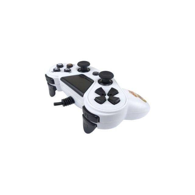 Subsonic Manette filaire Pro4 blanche Real Madrid pour PS4, PS3 et PC
