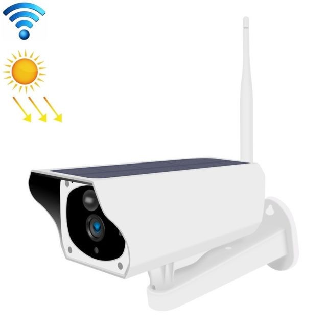 Wewoo - Caméra IP WiFi T1 2 Megapixel WiFi Version de surveillance solaire extérieure étanche HD sans batterie ni mémoireprise en charge de la vision nocturne infrarouge et de la détection de mouvement / alarme et interphone vocal et mobile Wewoo  - Camera surveillance infrarouge