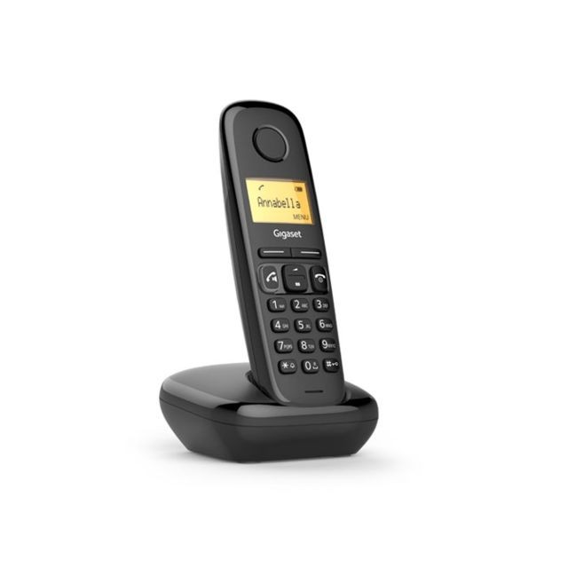 Gigaset - Gigaset A270 Analog/DECT telephone Noir Identification de l'appelant - Gigaset