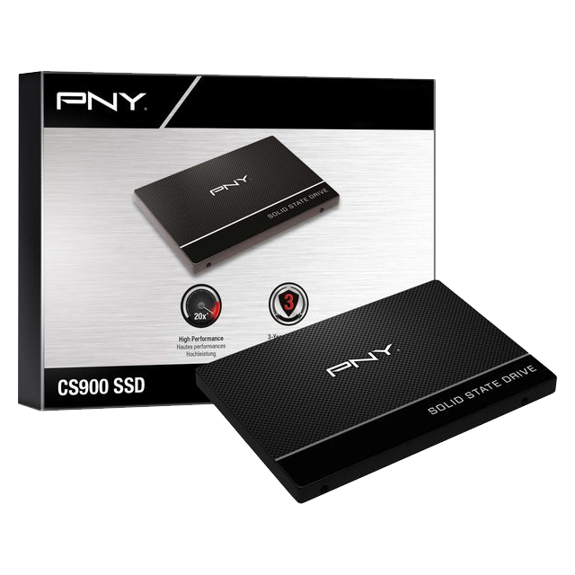 PNY - CS900 Series 120 Go 2.5'' SATA III (6Gb/s) - SSD 2,5'' SATA SSD Interne