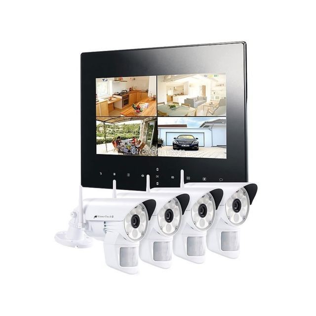 Visortech - Système de surveillance numérique Visortech DSC-720 - 4 caméras - Caméra de surveillance connectée Analogique
