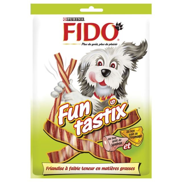Friandise pour chien Fido Friandises Funtastix Bacon et Fromage pour Chien - Fido - 150g
